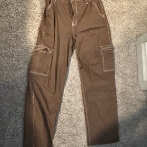 Hollister Brown Cargo Pants